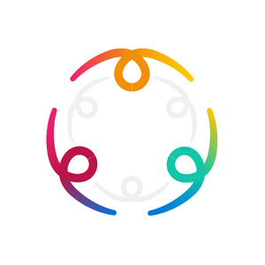 Inclusion program icon—diverse figures in unity, Performance Edge.