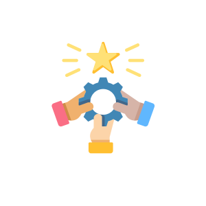 team giving results icon - Performance Edge